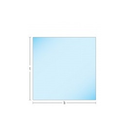 Glasplaat vloerplaat 80x80cm vierkant | 123rookkanaal